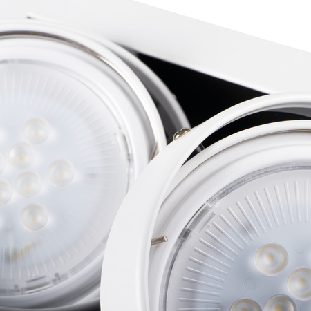 LED MATEO DWONLIGHT 2x GU10 quadratisch Beweglich weiß KANLUX