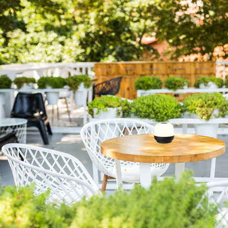 Dekorative LED-Tischlampe für den Außenbereich 1.8W 160lm 2700K Warm Black IP44 Dimmbar Samba Sanico Goldlux