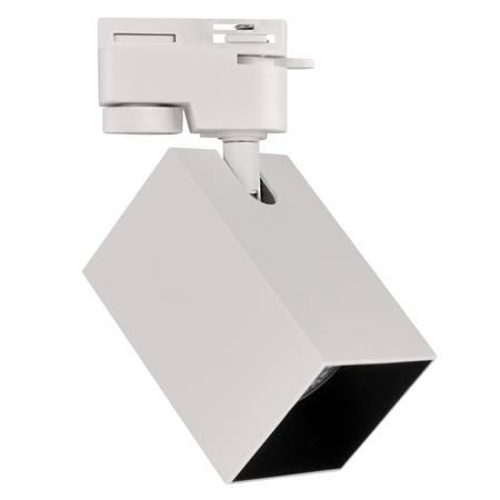 GU10 Weiß+Schwarzer Stromschienenstrahler für Lichtbänder Square POLUX