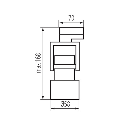 Projektor auf Chassis GU10 Weiß ATL5 KANLUX