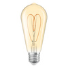 Dekorative LED-Lampe ST64 Edison E27 8W = 60W 806lm 2200K Warm CRI90 300° Amber Dimmbar Vintage 1906 Osram