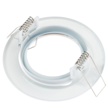 Einbaustrahler GU10, MR16 Einbauspot HALOGEN Runde beweglich Weiß Blech LUMILED