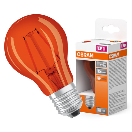 LED-Lampe A60 E27 2.5W = 17W 160lm 1500K Warm 300° STAR DECOR CLASSIC Osram