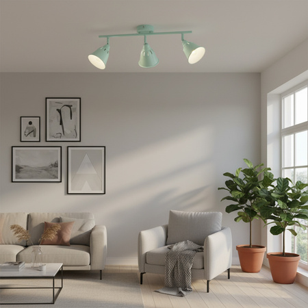 FIONA WANDLEUCHTE Wandleuchte 3xE14 für Decke MINT GOLDLUX (Polux)