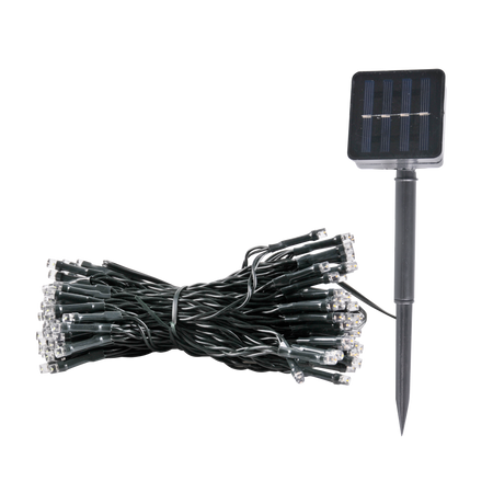 SOLARGIRLANDE 21,9m Garten DEKORATIV 200x LED 3000K warmer GLANZ GOLDLUX (Polux)