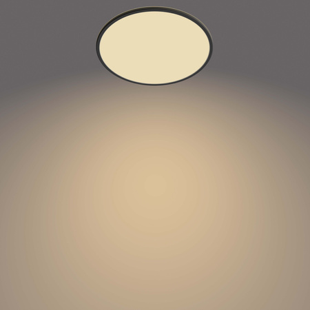 Aufbau LED Deckenleuchten SUPERSLIM 22W 2700K 43cm Dimmbar Schwarz PHILIPS