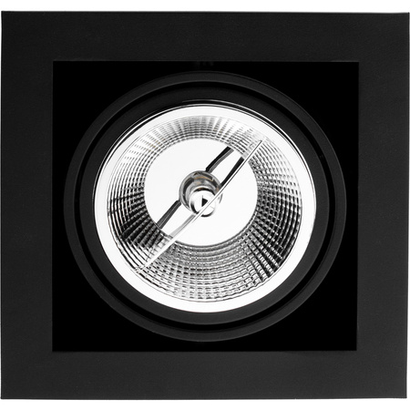 Einbaustrahler GU10, ES111 Einbauspot HALOGEN Quadrat beweglich Schwarz CANIS LUMILED