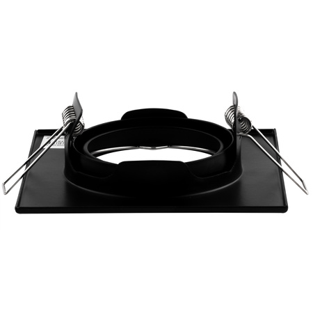 Einbaustrahler GU10, MR16 Einbauspot HALOGEN Quadrat beweglich Schwarz Blech PICTOR LUMILED