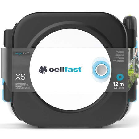 Gartenschlauchaufroller mit 3/8" 10m Schlauchenden + Sprinklerset ERGO XS CELLFAST