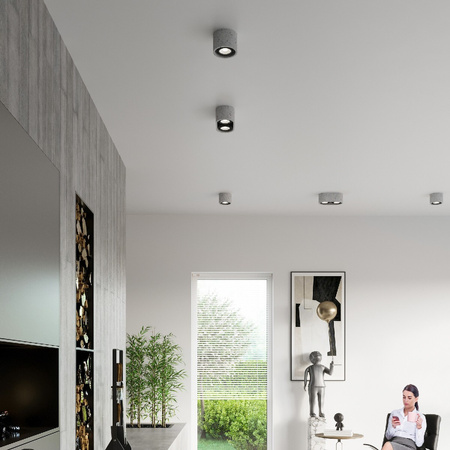 Aufputz BASIC 2 2xGU10 ES111 Spot Grau SOLLUX