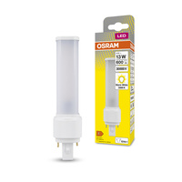 Einseitige G24d-1 6W = 13W 600lm 3000K Warm 120° DULUX LED D EM & AC Osram Leuchtstofflampe