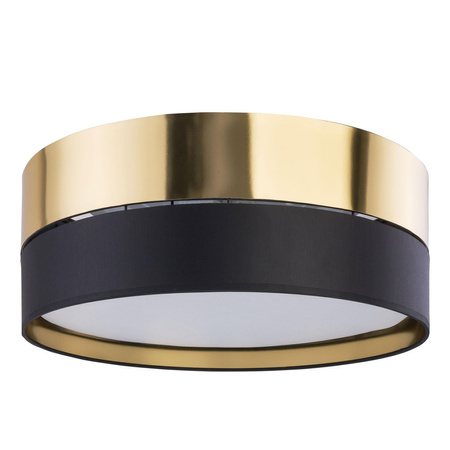 Deckenleuchte Deckenaufbauleuchten Leuchte HILTON Rund schwarz-gold 45cm 15W 3xE27 4180 TK Lighting