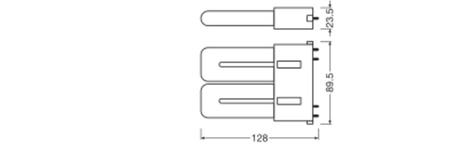 LED Lampen DULUX 2G10 8W = 18W 1000lm 4000K Neutralweiß FILAMENT LEDVANCE