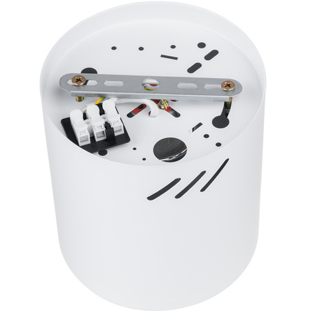 Aufbauleuchte E27, Aufbauspot Runde Tube Weiß Fest APUS 13 LUMILED