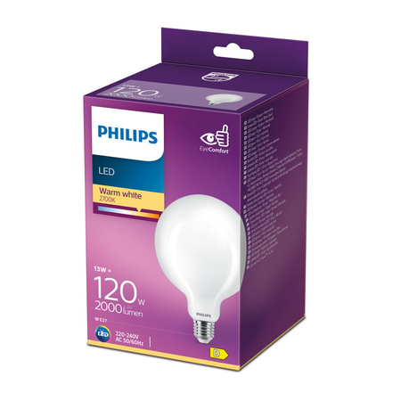 E27 G120 LED Lampen 13W = 120W 2000lm 2700K Warm PHILIPS