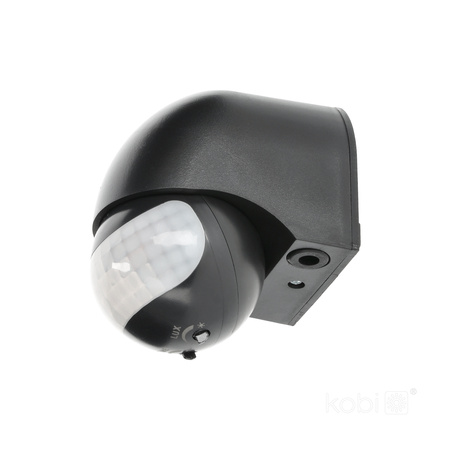 PIR-Bewegungs- und Dämmerungsmelder LX40 180ST BLACK KOBI
