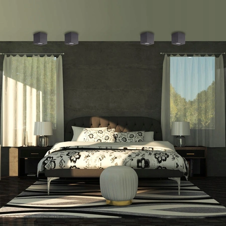 Aufputz-Halogen-Bewegliche GU10-Leuchte in quadratischem Schwarz 84 mm