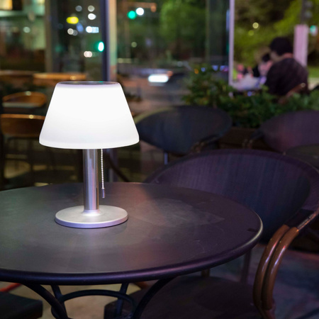 Garten LED Solar Tischlampe VIOLA 4000K IP44 Modern