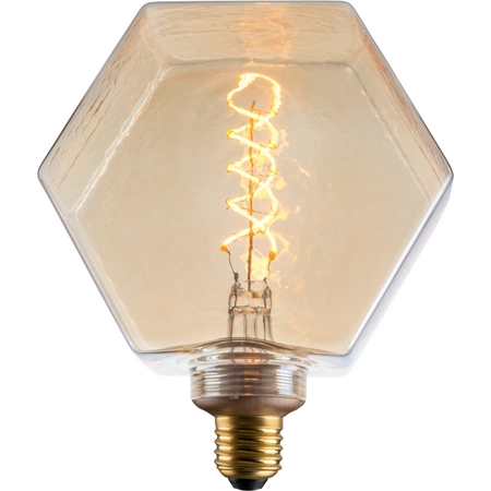 Dekorative LED Lampe E27 FILAMENT LB160 4W 260lm 1800K Warm 320° DecoVintage Amber GOLDLUX (Polux)