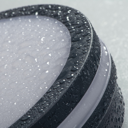 Plafond LED-Deckenleuchte Bewegungsmelder Anbau 18W 1740lm CCT IP65 Graphit BENO KANLUX