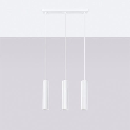 Decke Hängelampe Tuba Spot 3x GU10 Weiß Carbon Deep Space SL.1537 Sollux