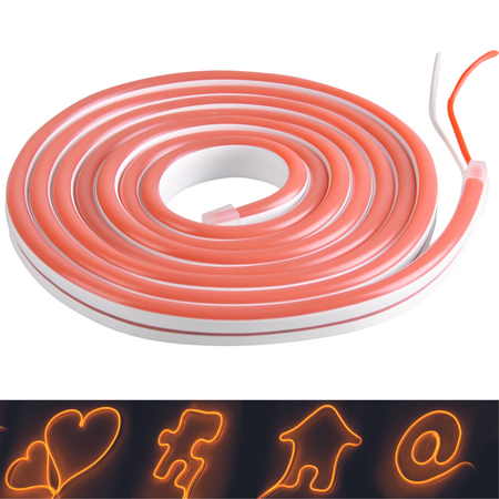 NEON Strip Flexibler LED Streifen 12V 17W Orange IP65 12mm 2m
