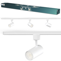 Hängebus-Lichtkit 1m + 3x LED GU10 Einphasig Weiß EasyLink Zilo Philips