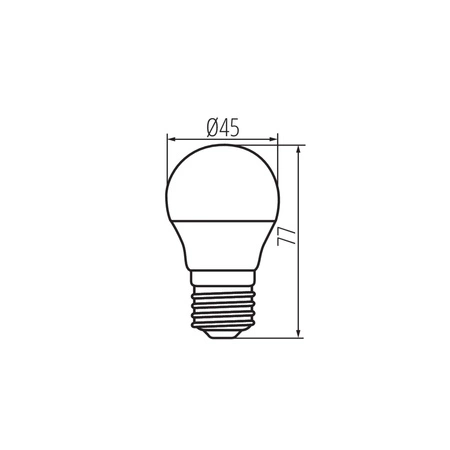 LED Lampen BILO E27 6.5W 806lm 3000K Warm KANLUX