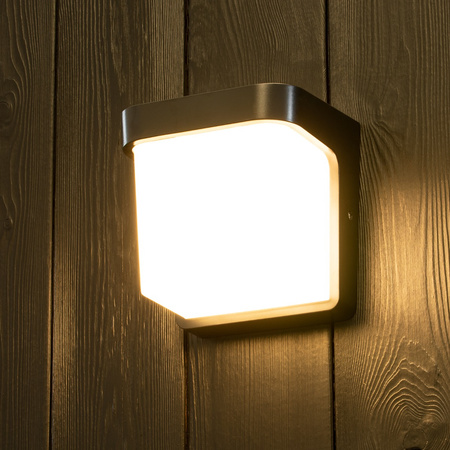 Gartenwandleuchte E27 Elevation SCHWARZ Quadrat CORGI