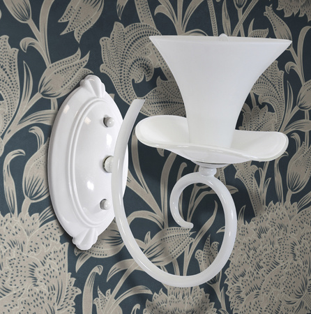 GLORIA Wandleuchte 1xE14 Weiß 26cm - GOLDLUX (Polux)