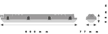 LED Flammensicher 18W 2160lm 4000K Neutral IP65 IK08 Feuchtigkeitsgeschützt Ledvance Grau