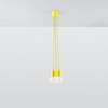 DIEGO LED Pendel-Deckenleuchte 3xE27 Ausleger Gelb SOLLUX