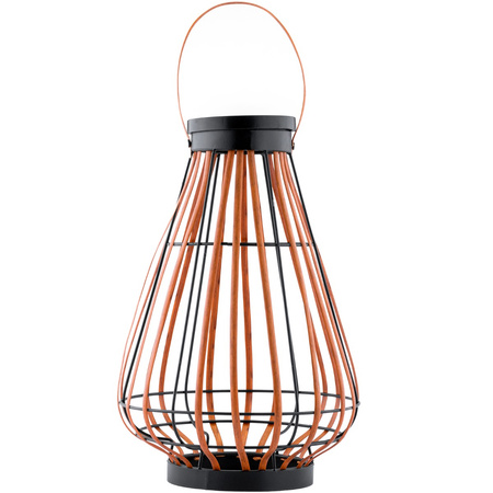 LED-Solarlampe für den Außenbereich Garten stehend Hängelaterne 3000K IP44 37cm Dämmerungssensor