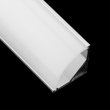 Aluminium LED-Profil KM55 Eckmontage, 1m Silber LUMILED