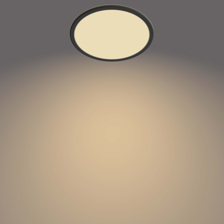 LED Plafond Deckenleuchte SUPERSLIM 15W 2700K 25cm IP44 Dimmbar Schwarz PHILIPS