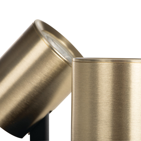 Wandleuchte Deckenleuchte Adjustable LED GU10 Round Schwarz Gold Laurin Kanlux