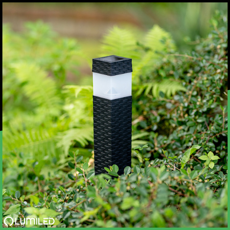 Solar-LED-Lampe, Solar Gartenleuchten mit Dämmerungssensor IP44 4000K PASCAL LUMILED