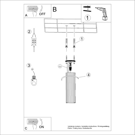 Tuba Spot Reflektor Deckenleuchte GU10 Ocker Rot Carbon Deep Space SL.1626 Sollux