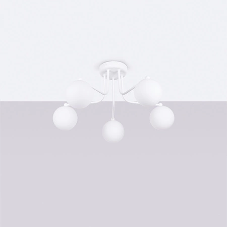 Kronleuchter Decke Pendelleuchte 5x G9 Weiß Astral French Sky SL.1660 Sollux