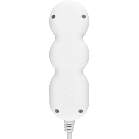 Netzverlängerungskabel geerdete Steckdosenleiste 3 Steckdosen 5m weißes Kabel Lendo Lumiled