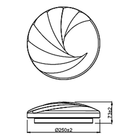 Aufbau LED Deckenleuchten 10W 4000K Weiß PHILIPS SHORE CL202 EC RD 40K W HV 06