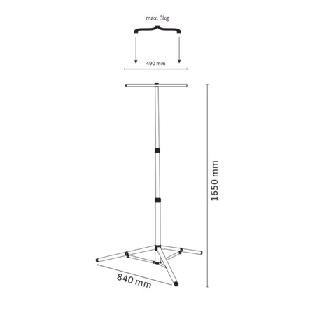 Universalständer für GOLDLUX LED Fluter (Polux)