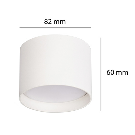 Aufputz-LED-SINO-Halogen-Deckenleuchte GX53 Rundrohr weiß