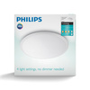 Plafond LED-Anbauleuchte WAWEL 17W CCT Dimmbar 35cm Weiß Rund PHILIPS