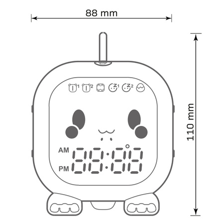 LED Dekorative Lampe 1.5W RGB Mint Dimmbar Filip Sanico Goldlux