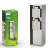 Elektrischer Gartenpfahl ROCK myGarden 2x Steckdose 230V IP44 mit Erdung Silber PHILIPS