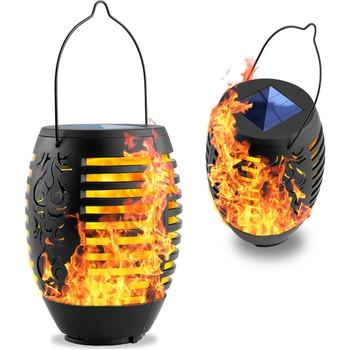 Solar-LED-Lampe, Hängende Laterne mit Flammeneffekt IP44 1800K IGNIS LUMILED