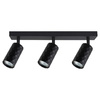 Spot Tuba Reflektor Halogen-Deckenleuchte 3x GU10 Moving Black Glamour Masterled