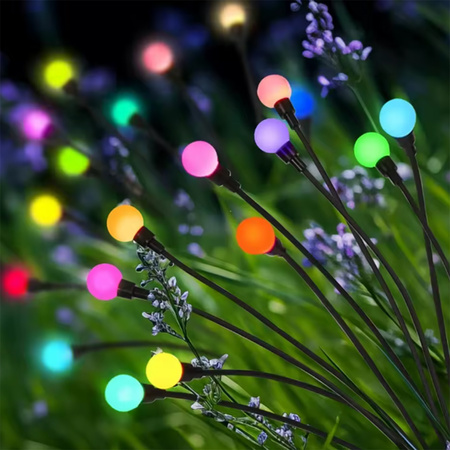 Solar Gartenlampe LED TULIO Angetriebene Dekorative Gebläsekugeln RGB LUMILED