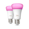2x LED-Glühbirne E27 A60 6W = 60W 810lm 1800-20000K CCT + RGB SMART Smart Bluetooth ZigBee Weiß und Farbe Ambiance Philips HUE